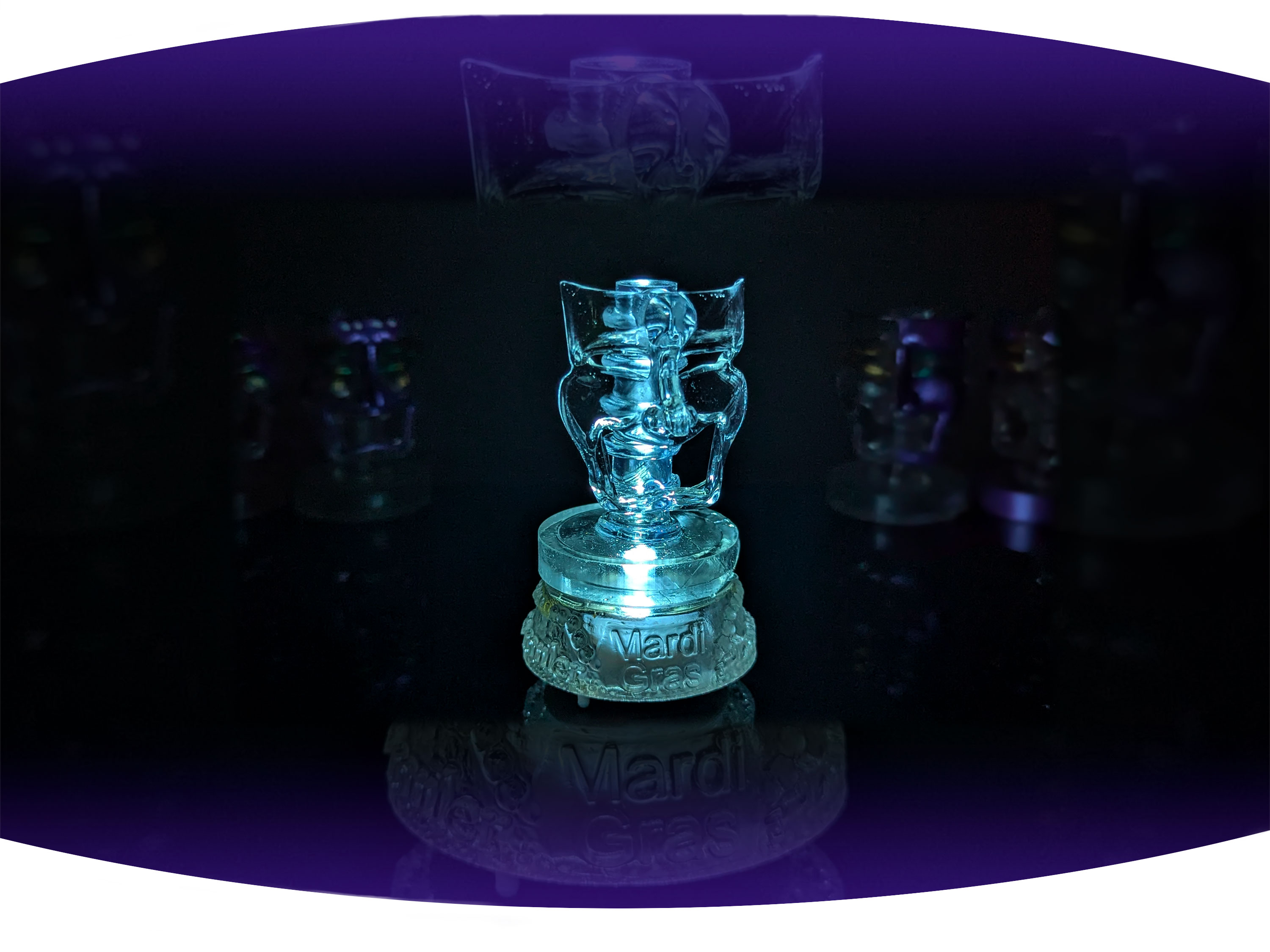 White screen printed  t-shirt with the black text Bywater with red stamp across it that says gentrified